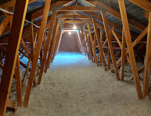 Zateplení stropu novostavby bungalovu